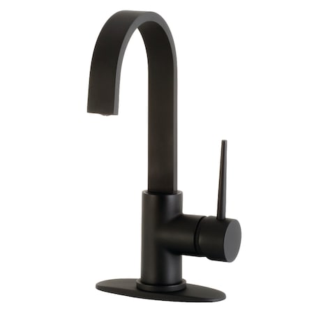 LS8610NYL New York One-Handle 1-Hole Deck Mounted Bar Faucet,Matte Blk